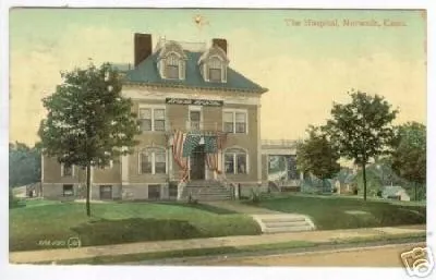 PostcardTheHospitalNorwalkCT · Early twentieth century; catalog c. 1910–1920