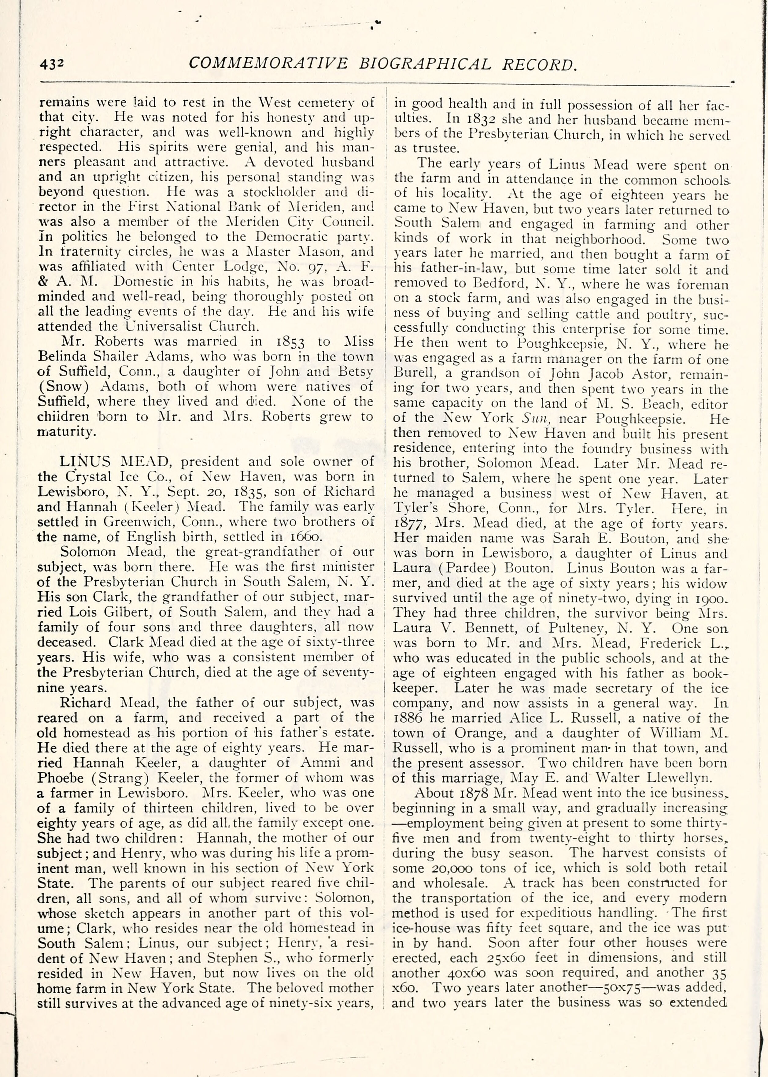 Historical scan for Charles A. Roberts