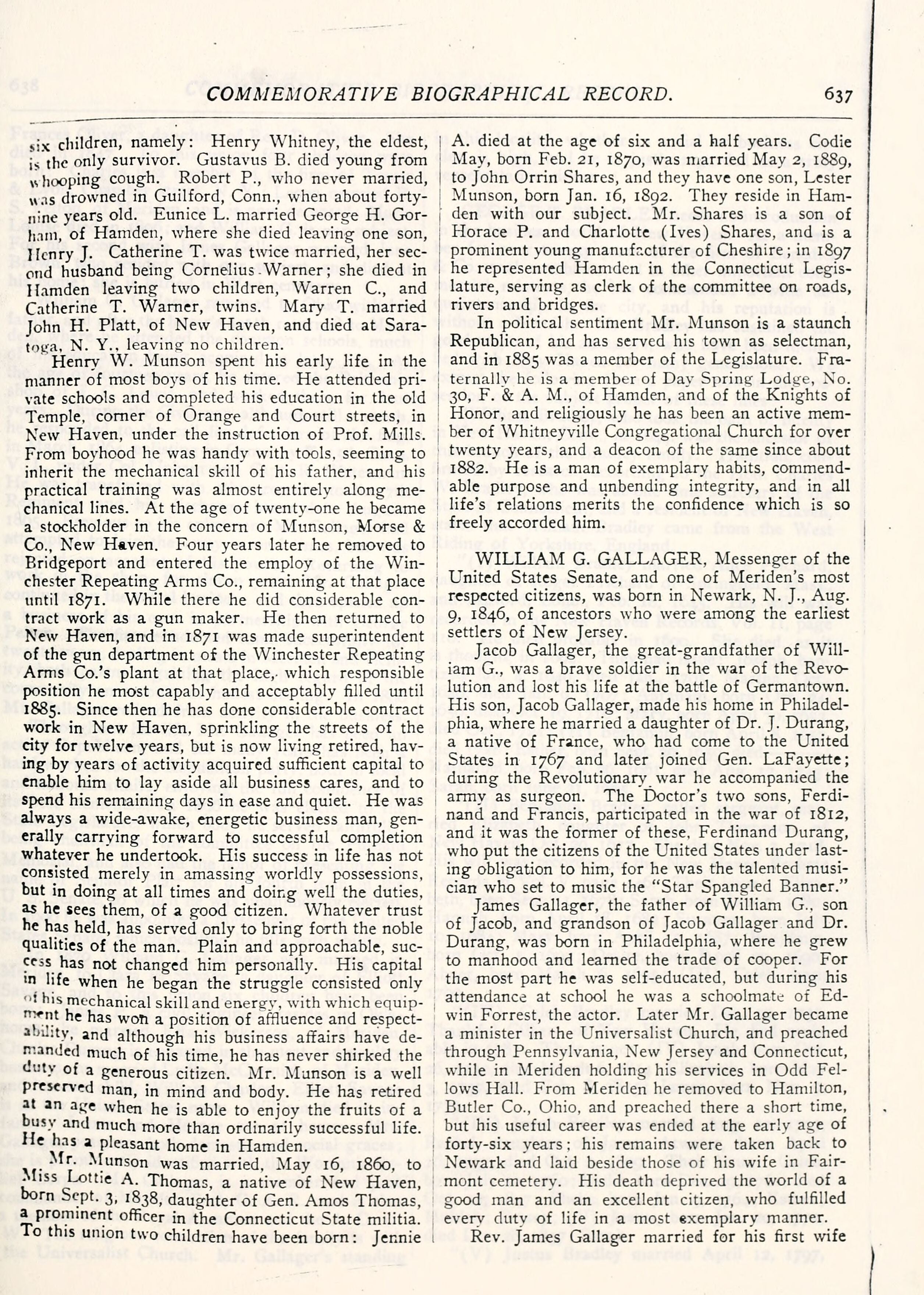 Historical scan for Jane Brown Gallager