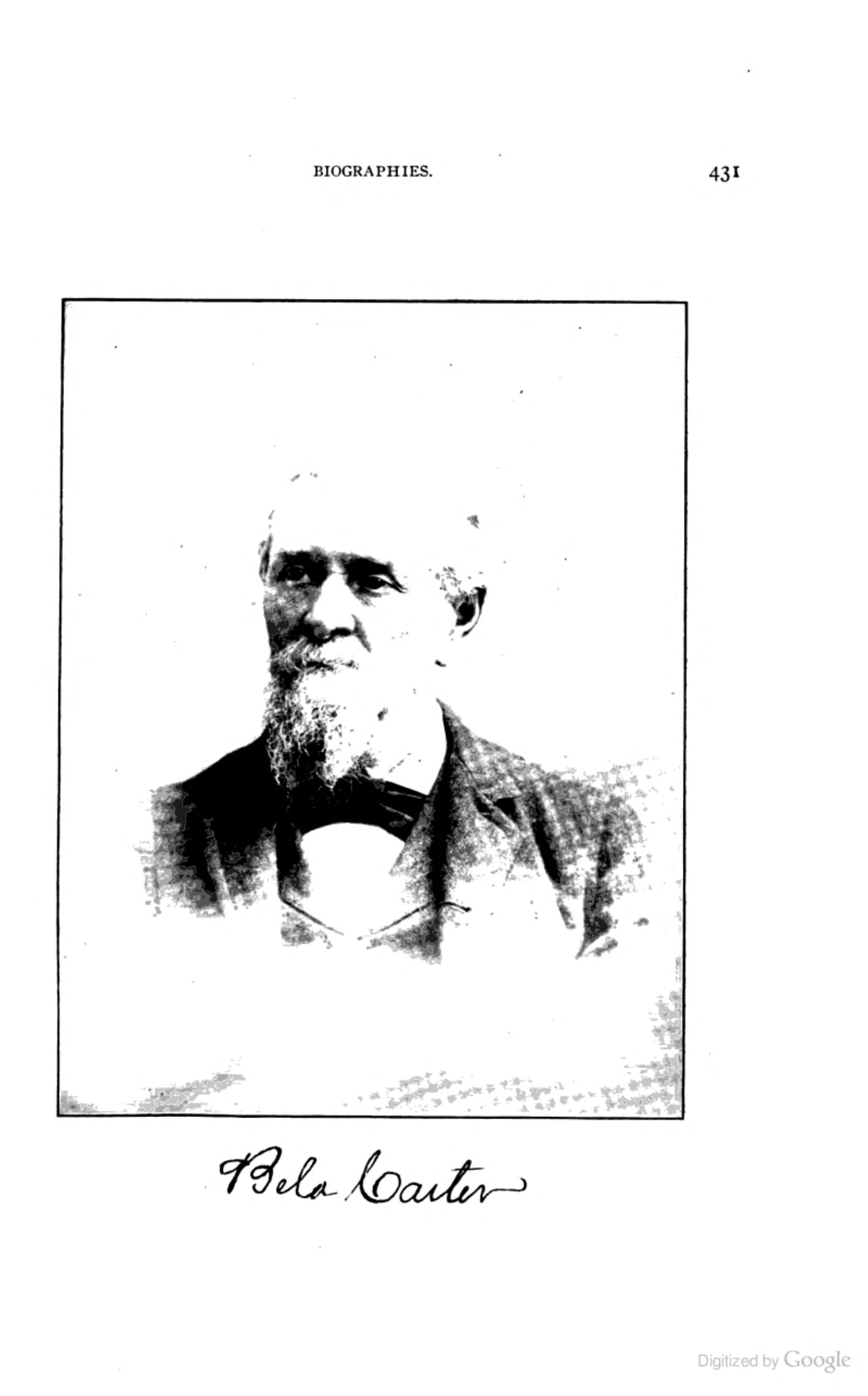 Bela Carter · portrait published 1906