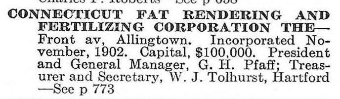 Rendering corporation — 1911 officers, capital and date