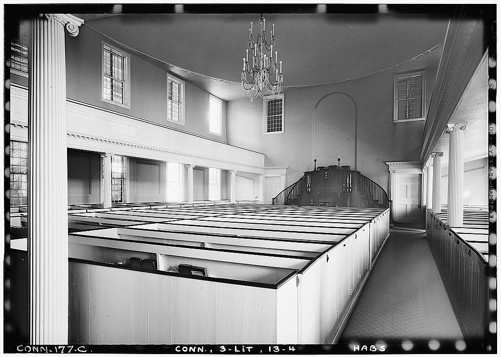 Interior, general view, looking toward pulpit from south east