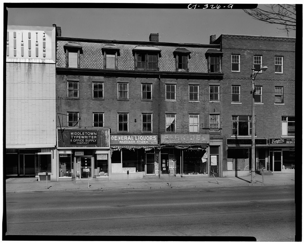 WEST (FRONT) ELEVATIONS OF 118-138 MAIN STREET - Exchange Block, 108-150 Main Street, Middletown, Middlesex County, CT
