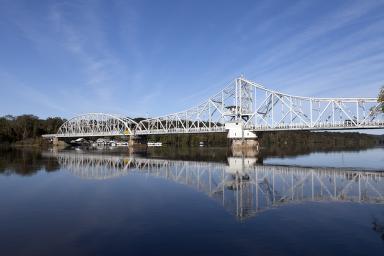 East Haddam Bridge over the Connecticut River, East Haddam, Connecticut — later documentary photograph