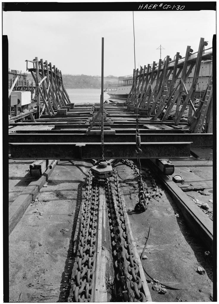 Looking down electric powered Marine Railway #3