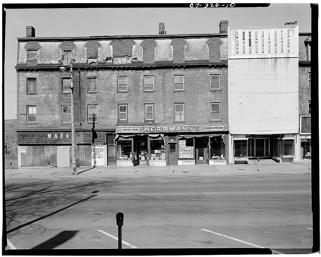WEST (FRONT) ELEVATIONS OF 134-150 MAIN STREET - Exchange Block, 108-150 Main Street, Middletown, Middlesex County, CT
