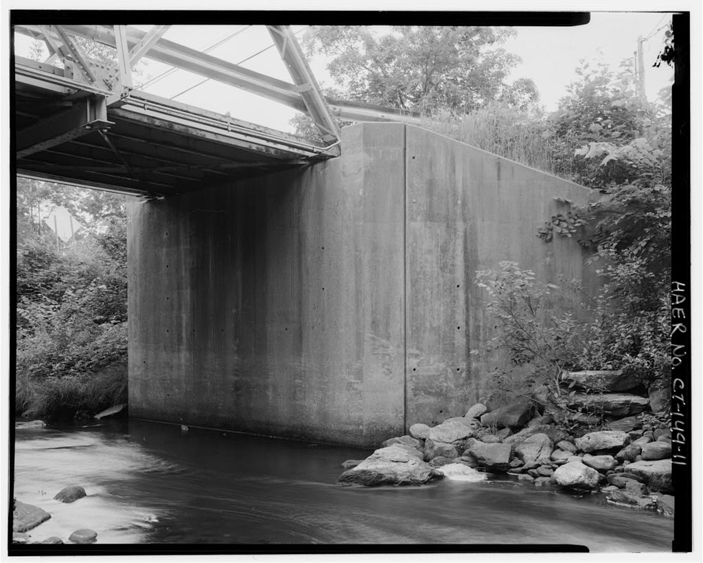 View southwest, west abutment