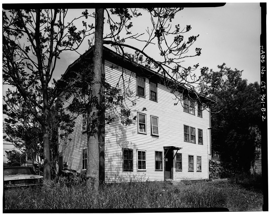 View northwest, east (rear) elevation
