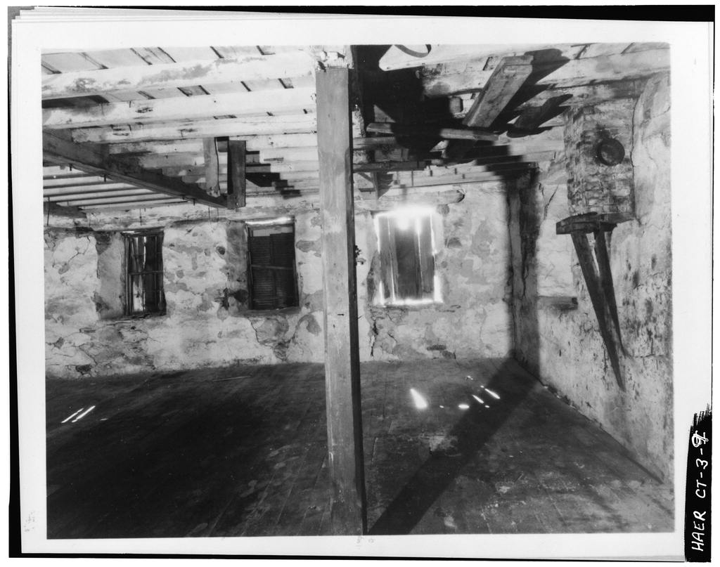 First floor: southwest corner, looking west