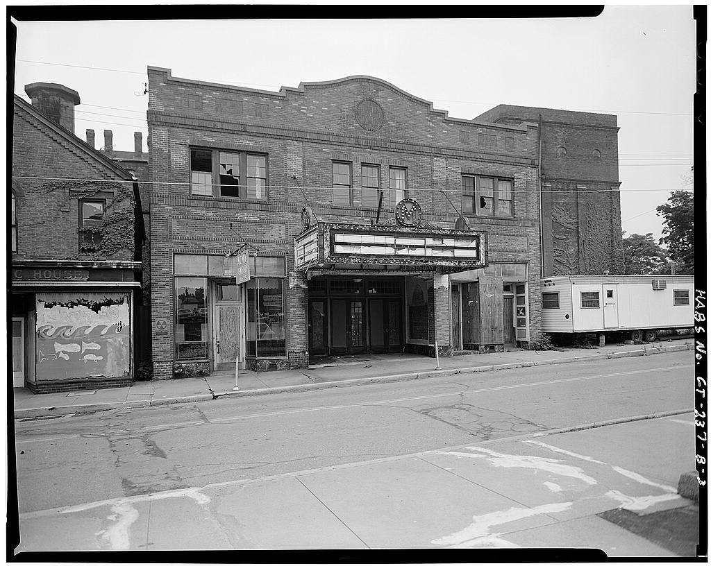 EXTERIOR, LOBBY ON COLLEGE STREET - Metro South Historic District, Middlesex Theater, 109-111 College Street,…