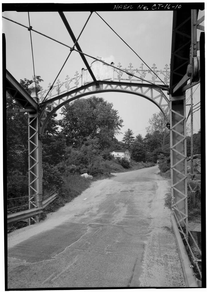 Detail view of portal bracing taken from bridge deck