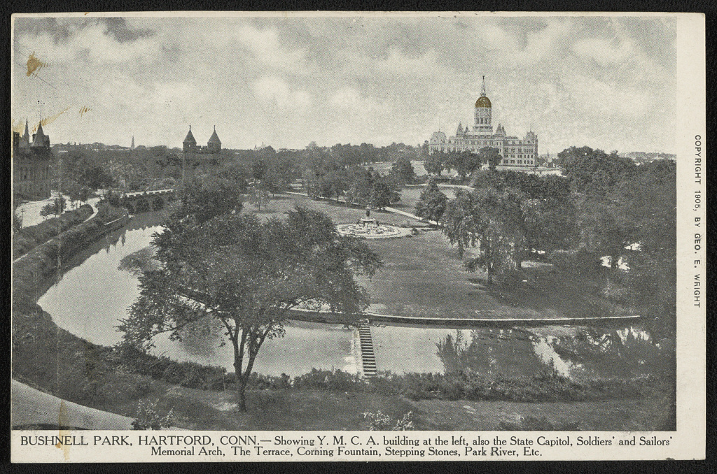 Bushnell Park panorama, 1905 — 1905.