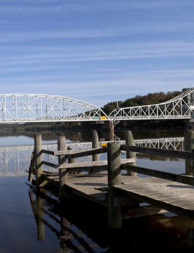 East Haddam Bridge over the Connecticut River, East Haddam, Connecticut — later documentary photograph