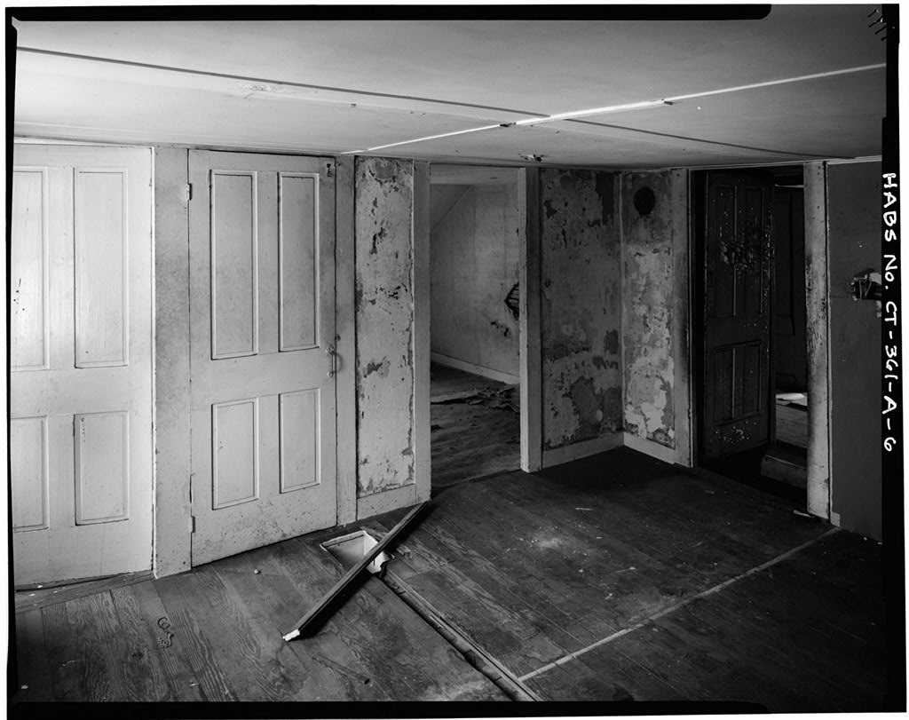 Second floor, north front room, looking southeast