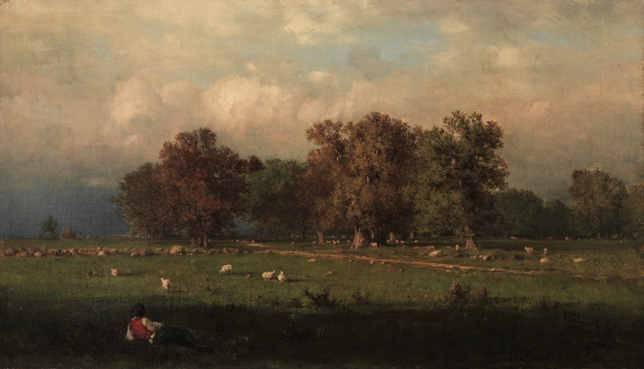George Inness landscape painting of Durham, Connecticut, 1858