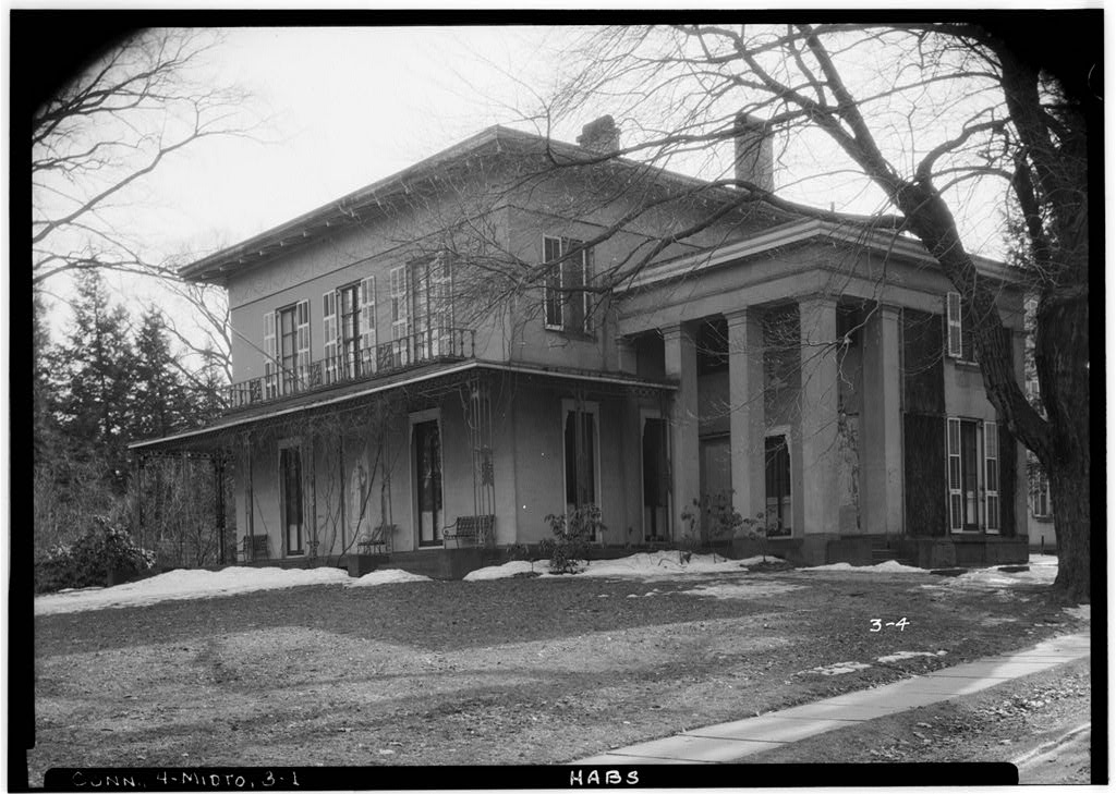 1. Historic American Buildings Survey Joseph C. Berlepsch, Photographer March 23, 1934 NORTH EAST ELEVATION (FRONT) + SIDE - Richard Alsop House, Middletown, Middlesex County, CT