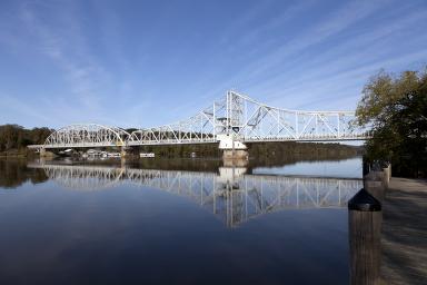 East Haddam Bridge over the Connecticut River, East Haddam, Connecticut — later documentary photograph