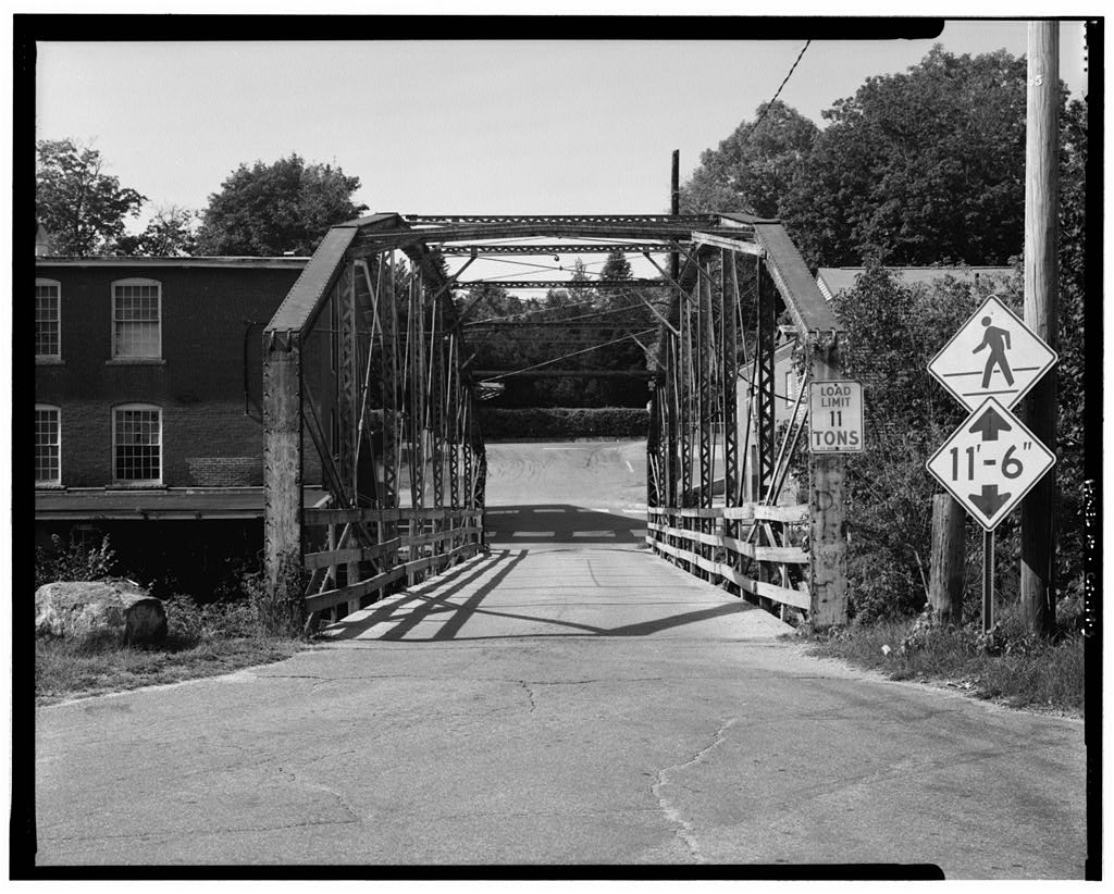 View northwest, showing east end of bridge