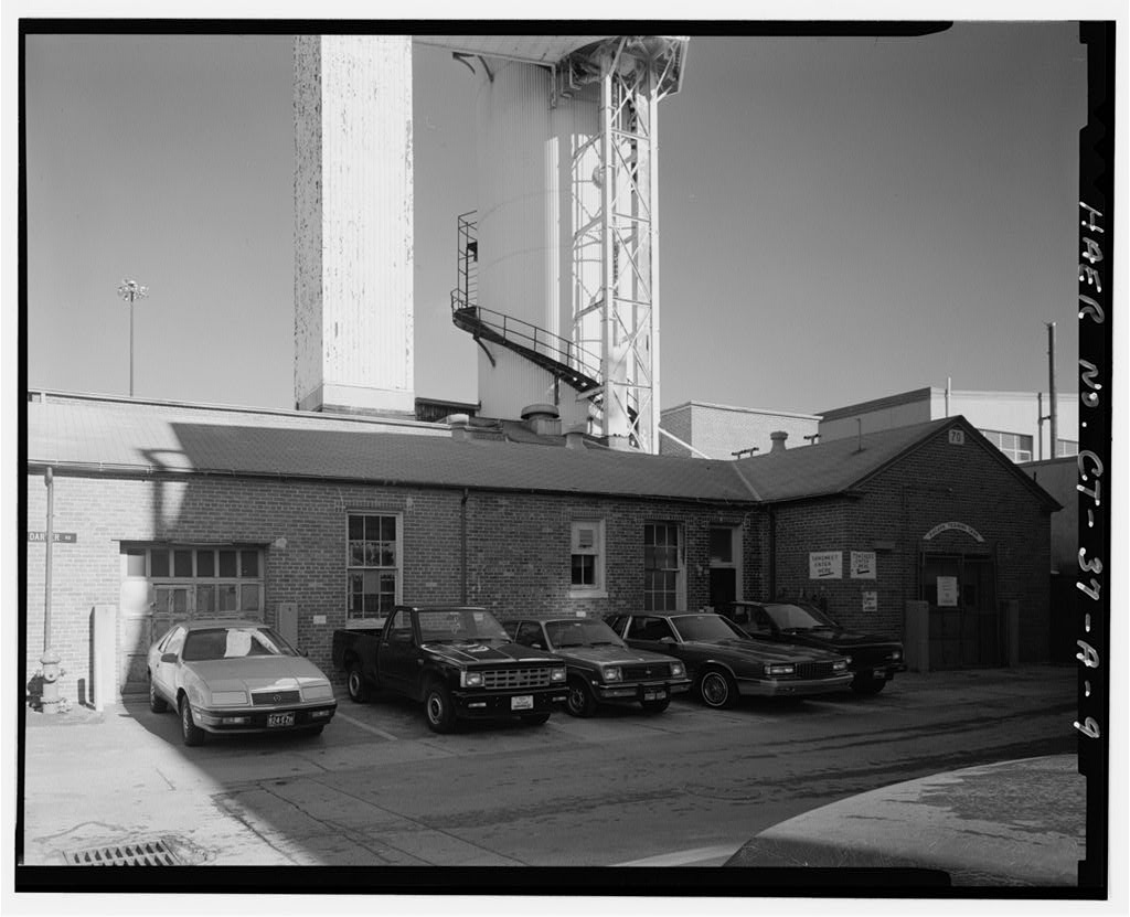 View, looking north from left to right, showing medical research laboratory annex, examining room, and equipment room