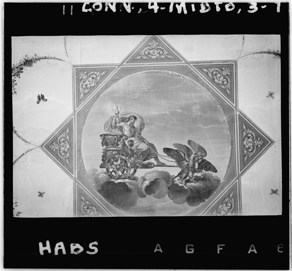 CEILING OF SECOND PARLOR - Richard Alsop House, Middletown, Middlesex County, CT